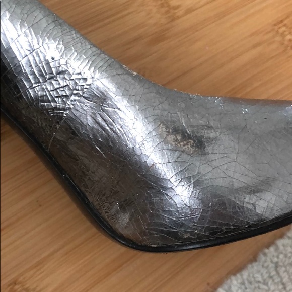 Metallic Tory Burch heels - Picture 6 of 8